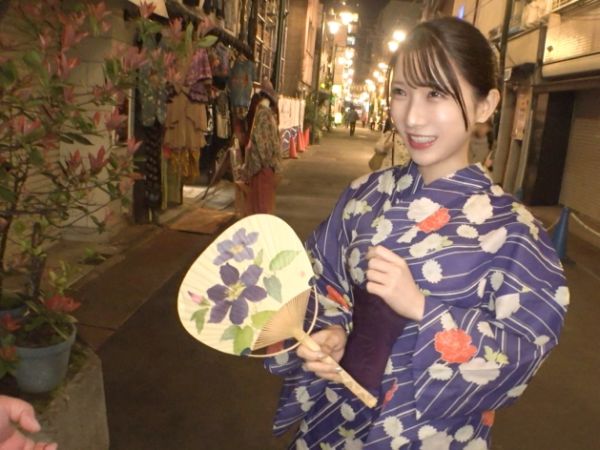 【浴衣美女の夜這い浮気】『ダメ…でも彼氏より気持ちいい…』夏祭りの夜、彼氏に放置された浴衣美人がナンパ師にホテルに連れ込まれ、美乳を曝け出し禁断の浮気セックスに溺れる！